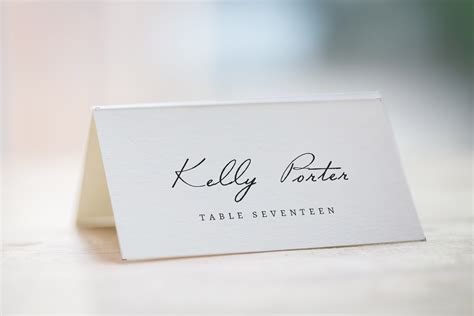 Wedding Place Cards Template