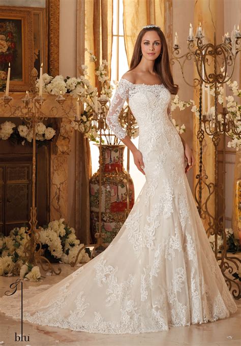Bustier style Aline wedding dress with pearl waistline