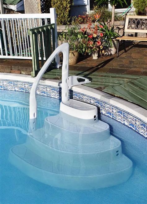 Dive into Exquisite Elegance: Stunning Wedding Cake Pool Steps for Above Ground Delight!