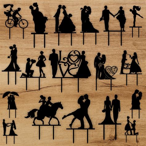 Download Wedding Cake Topper Bundle for Cricut Machine