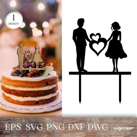Download Wedding Cake Topper Files