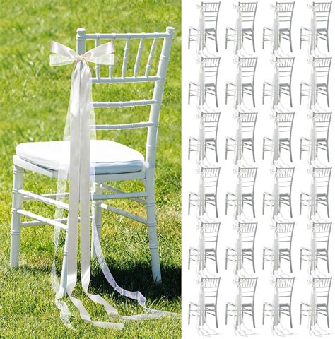 Unleash the Romance with Our Ethereal Wedding Chair Decorations Adorned with Luxurious Bows!