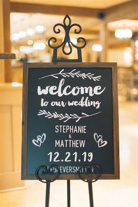 Whimsical and Warm Wedding Chalkboard Signs: Welcoming Guests with Love