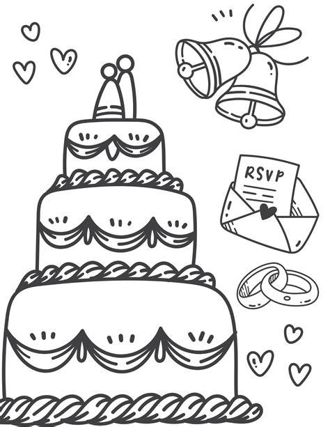 Wedding Coloring Page