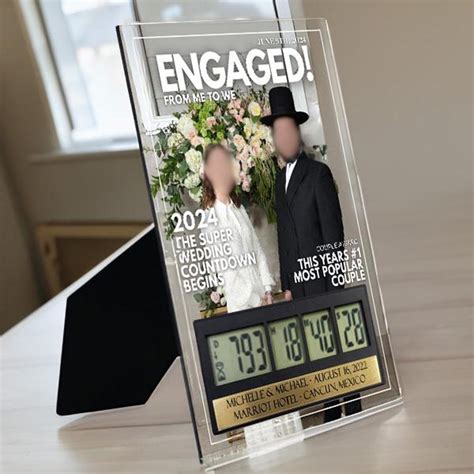 Capture Every Romantic Moment - Surprise Your Partner with a Wedding Countdown Clock Gift!