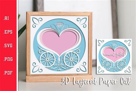 Download Wedding Couple Sign Layered Paper Cut Cut Files