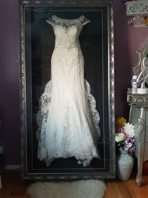 Preserve the Most Precious Memories of Your Big Day with Our Exquisite Wedding Dress Shadow Box - Get Yours Now!