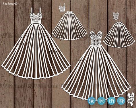 Download Wedding Dresses SVG File - SVG Design Files