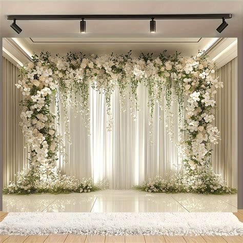 Breathtaking Beauty: Stunning Wedding Flower Backdrop Available for Purchase Now!