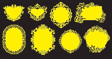 Download Wedding Invitation Template for Cutting Files DXF Files