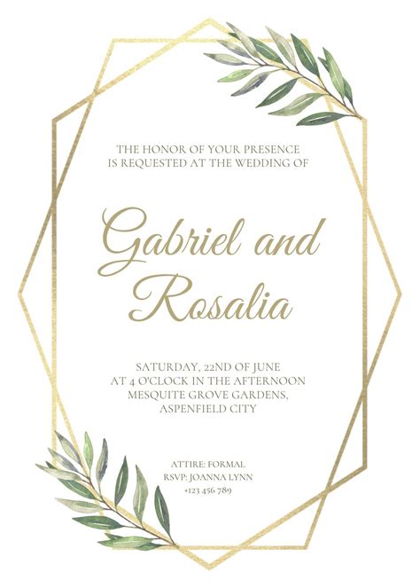 Wedding Invitation Templates Canva
