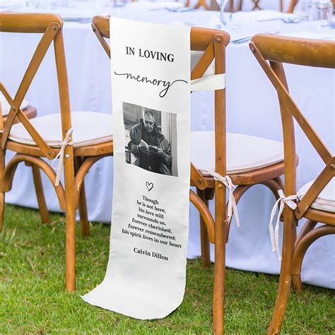 Honoring Loved Ones: Personalize Your Wedding with Touching Memorial Chair Signs