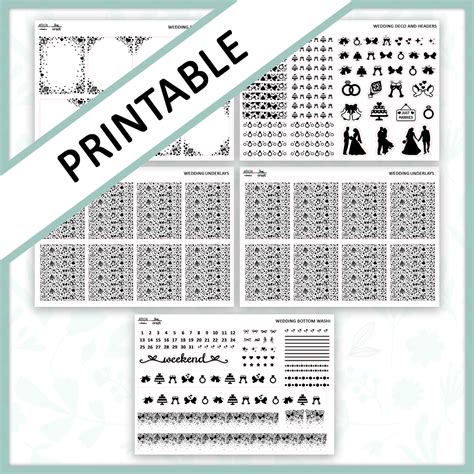 Download Wedding Ornament Bundle Printable