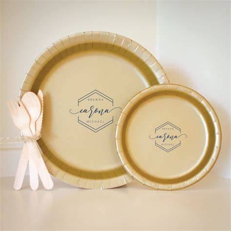 Elevate Your Special Day with Beautiful Ethereal Wedding Paper Plates Available Only on Etsy