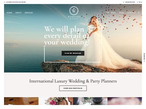 Wedding Planner Website Template 30949