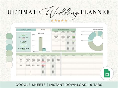 Wedding Planning Excel Sheet Template - SCIENCE EDUCATION
