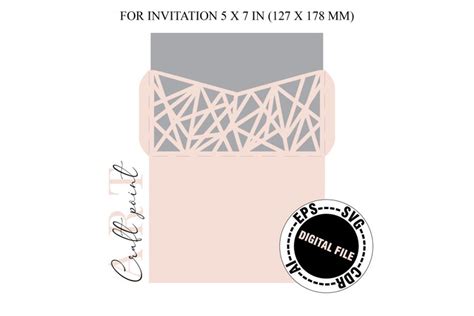 Download Wedding Pocket Envelope Laser Cut Cut Files
