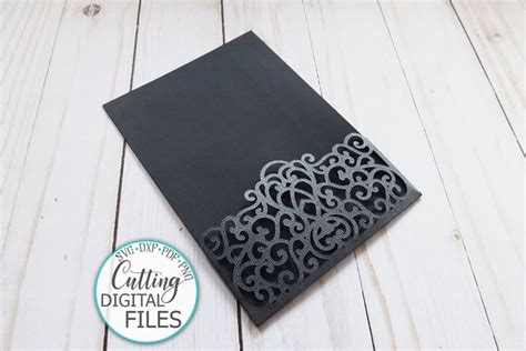 Download Wedding Pocket Envelope Laser Cut Files DXF Files