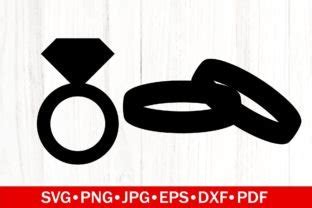 Download Wedding Ring Silhouettes Files For Crafts
