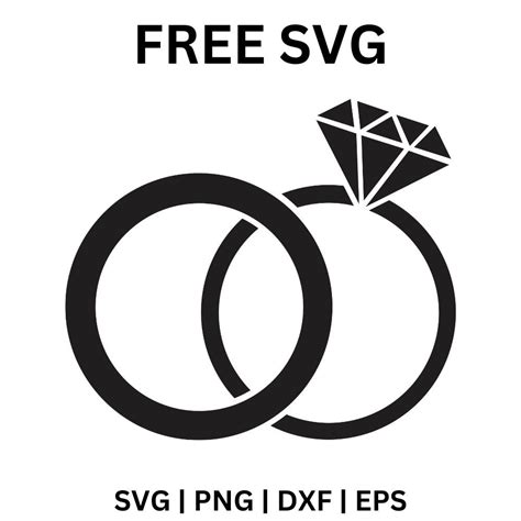 Say 'I Do' to Style: Download Your Free Wedding Ring SVG File Today!