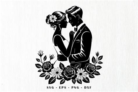 Wedding SVG, Bride and Groom SVG
