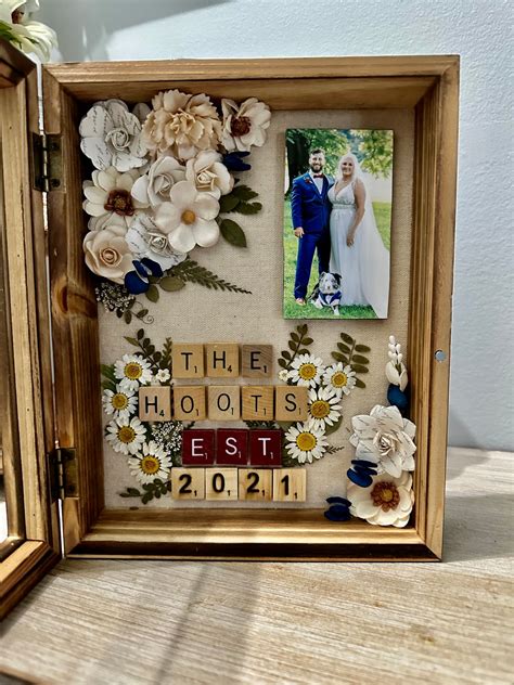 Capture Your Wedding Memories Forever with a Beautiful Shadow Box Display - A Perfect Way to Cherish Your Special Day