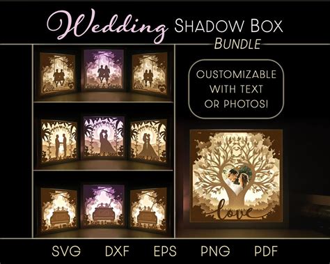 99+ Wedding Shadow Box SVG Files, Shadow Box SVG Cutting Files. 3d Wedding Shadow Box Graphic By SVGocean · Creative Fabrica