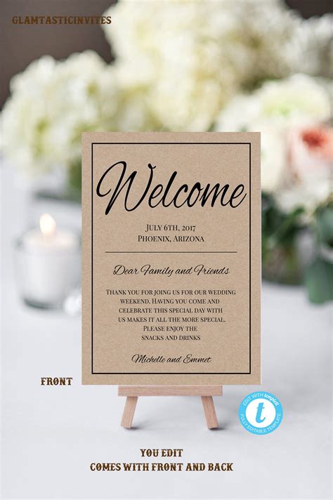 Wedding Note Template