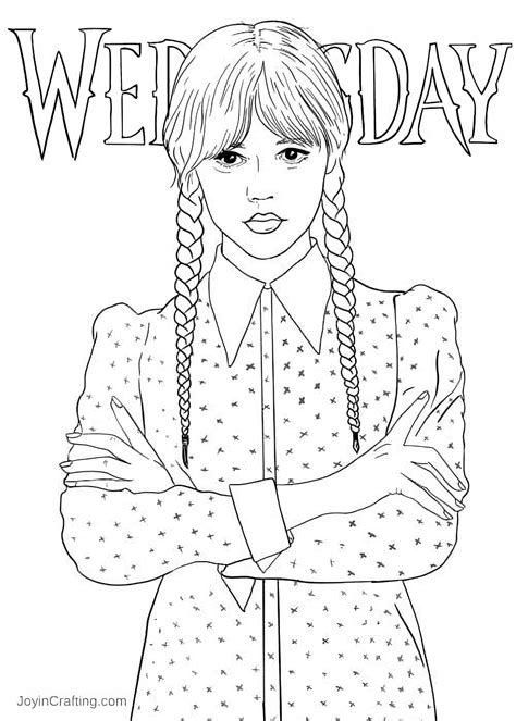 Wednesday Coloring Pages Printable