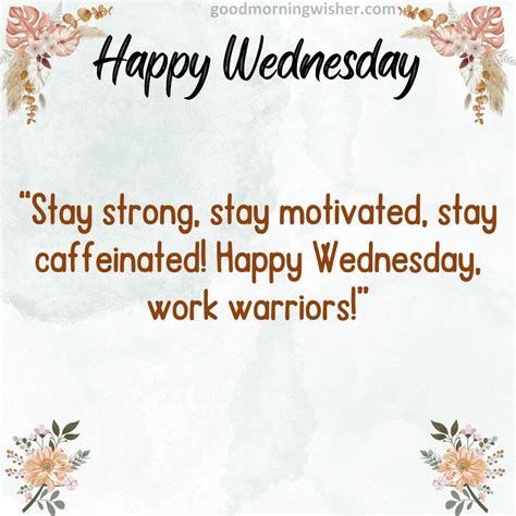Wednesday Morning Motivational Quotes For Work