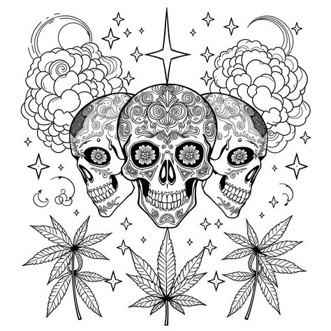 Weed Color Pages