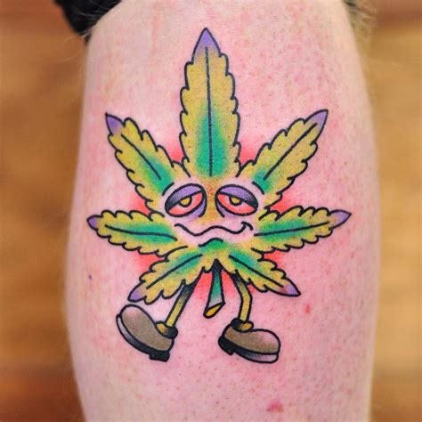 The meaning of tattoo hemp (marijuana) features and