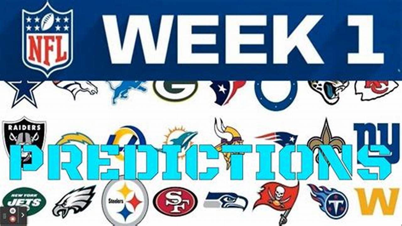 Week 1 Nfl Predictions 2024 Straight Up Predictions
