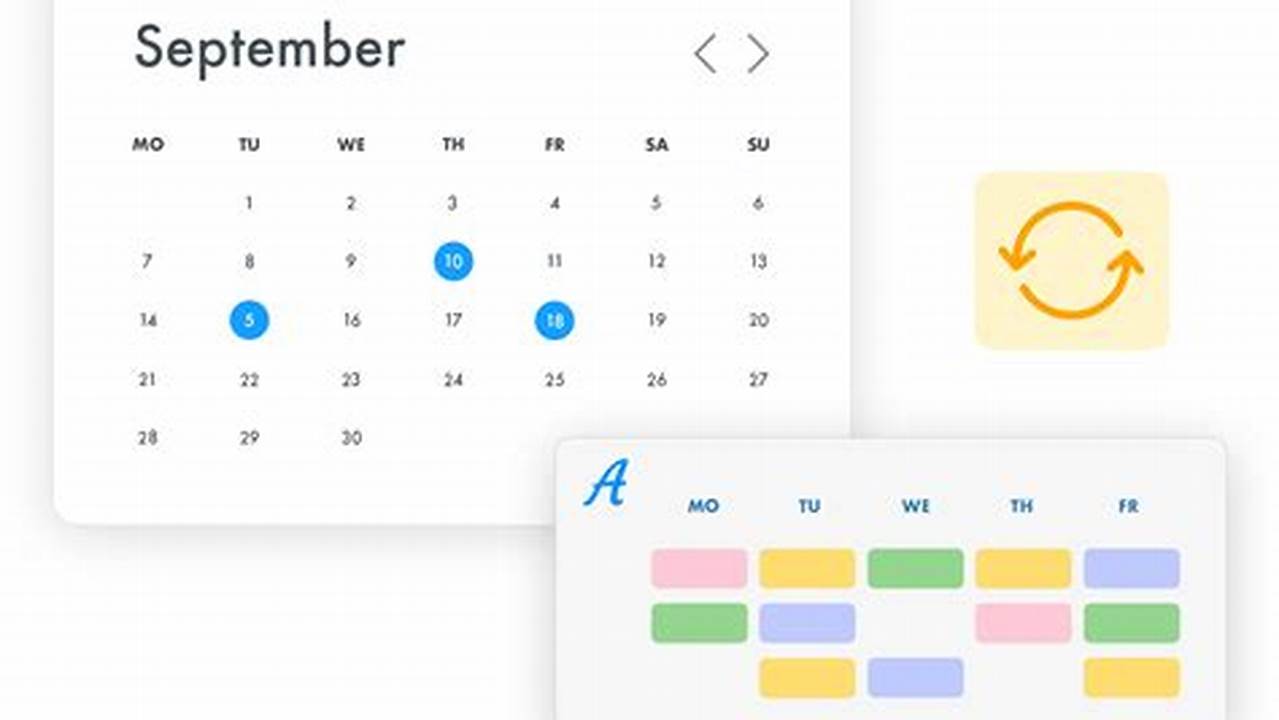 Week Calendar Synchronisation