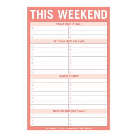 6+ Weekend Schedule Templates Free Word, Excel, PDF, Format Download
