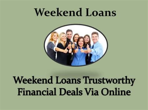 Weekend Loans Online