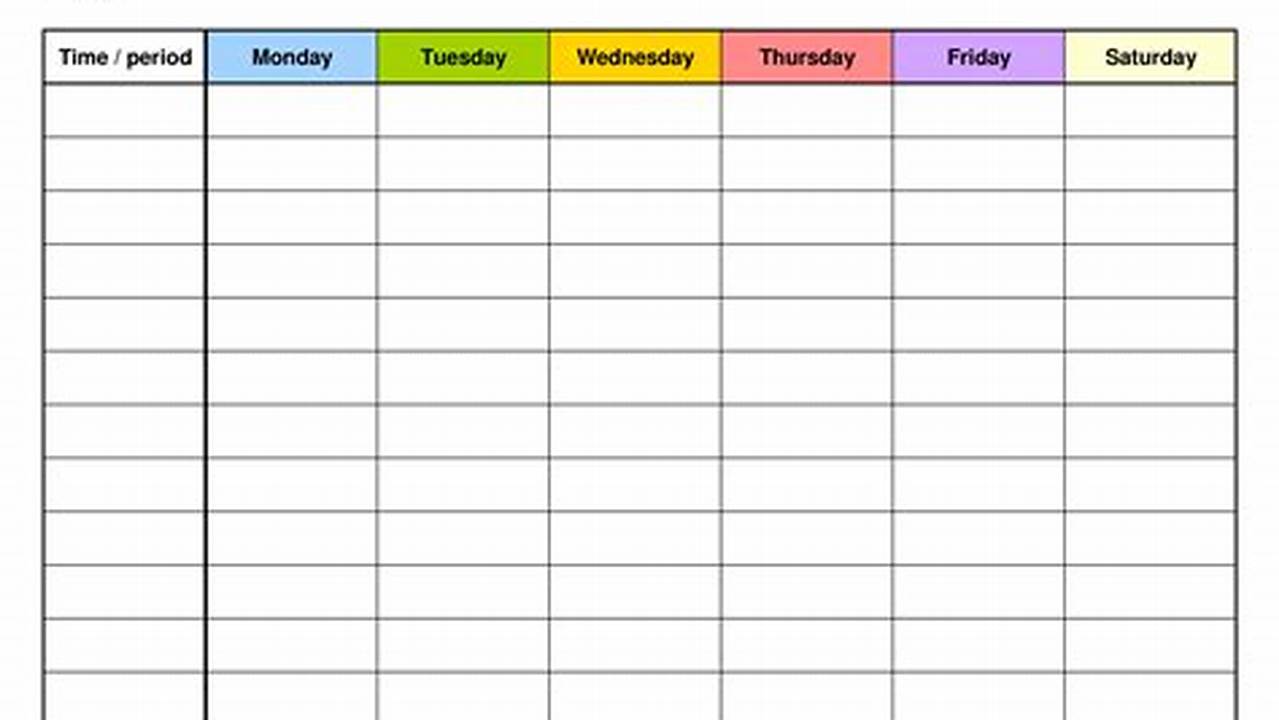 Weekly Pdf Calendar