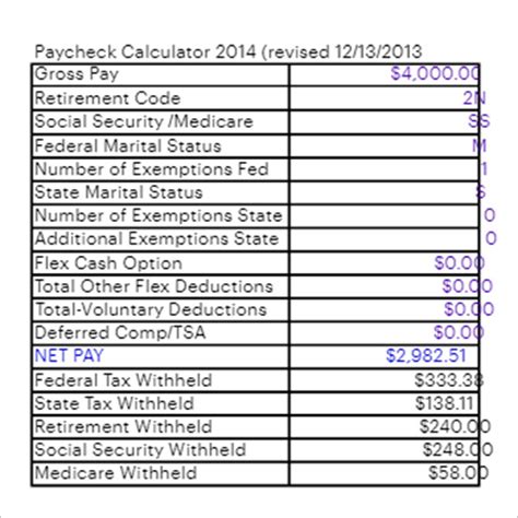 Weekly Paycheck Calculator