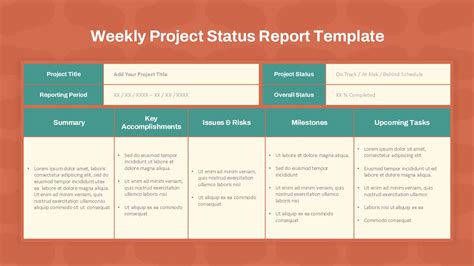 Weekly Status Report Template Excel (1) | PROFESSIONAL TEMPLATES