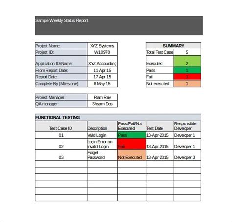 023 Excel Project Status Report Weekly Template 4Vy49Mzf throughout