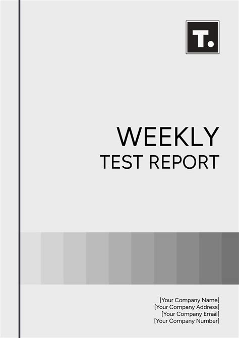 Weekly Test Report Template