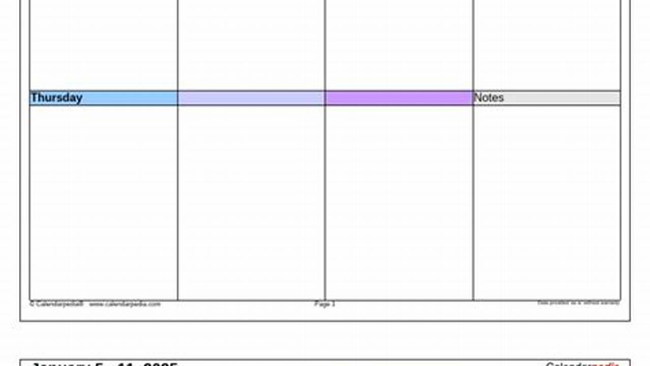Weekly-Calendar-2025-Landscape-4-Columns-In-Color