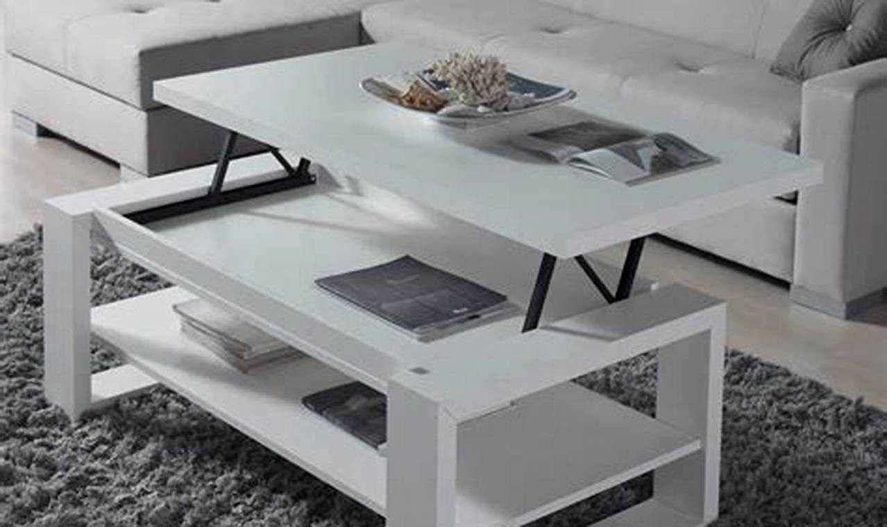 Weißer Wohnzimmertisch: Ein Hauch von Eleganz und Stil für Ihr Zuhause