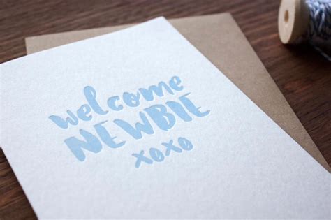 Welcome, Newbie