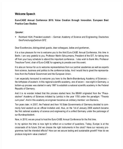 Welcome Address Speech For Workshop