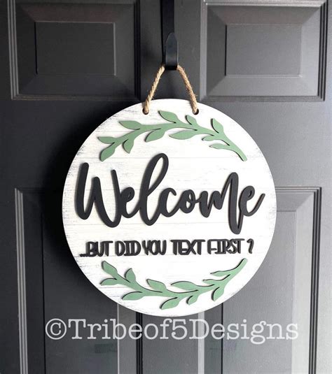 Stylishly Invite Guests with Our Elegant Welcome Door Sign SVG - Perfect for Home or Business!