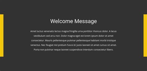 Welcome Message For Website Template