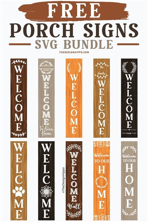 Stylishly Welcome Guests with Free Welcome Porch Sign SVG - Your Perfect DIY Project Companion!