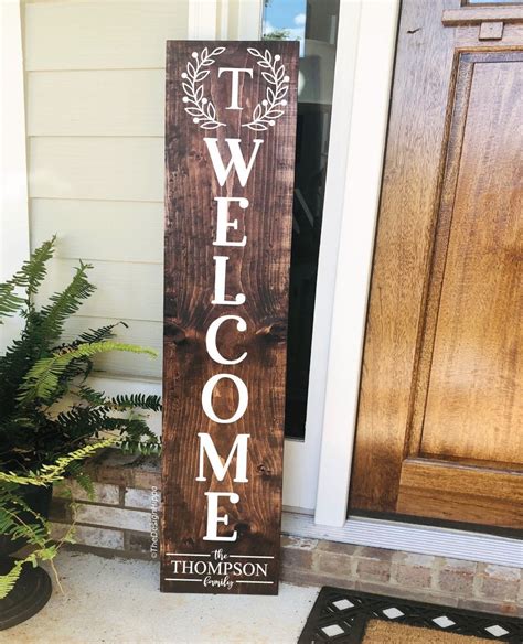 Download Welcome Sign Bundle Vertical Porch Signs Files Free PSD Mockups