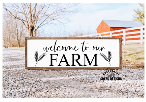 Download Welcome Sign Farmhouse Sign Silhouette DXF Files